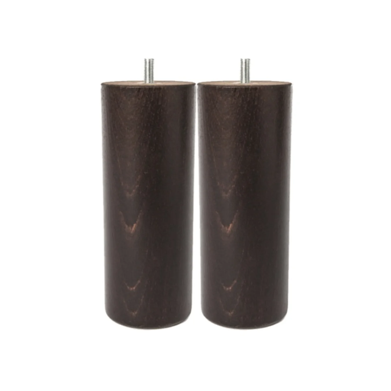 Jeu de 2 pieds patin 15 cm vernis naturel