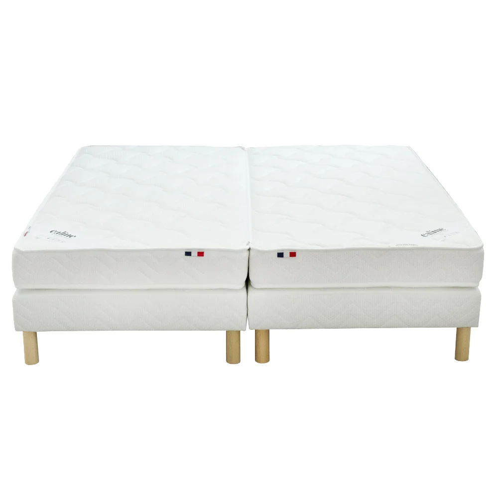 Matelas mousse HR BARONNE liaison glissière - 2x100x200cm