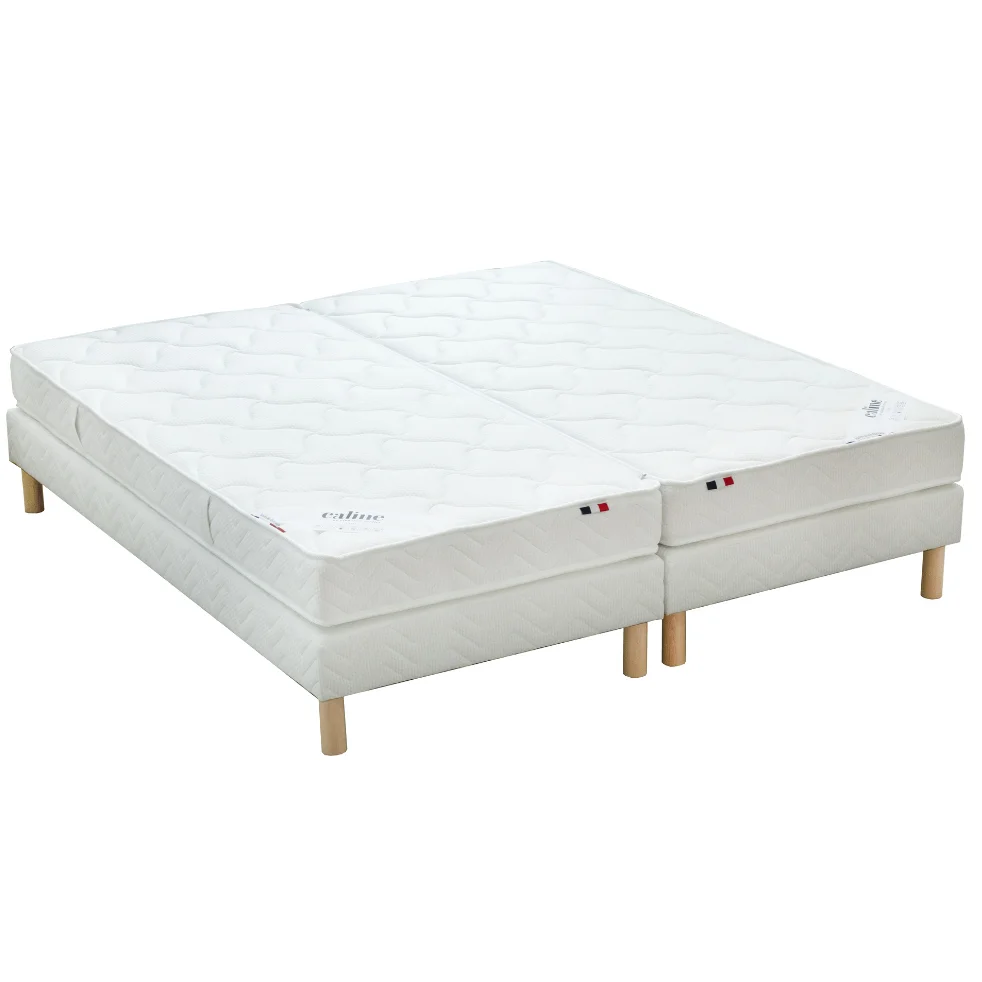 Matelas mousse HR BARONNE liaison glissière - 2x100x200cm