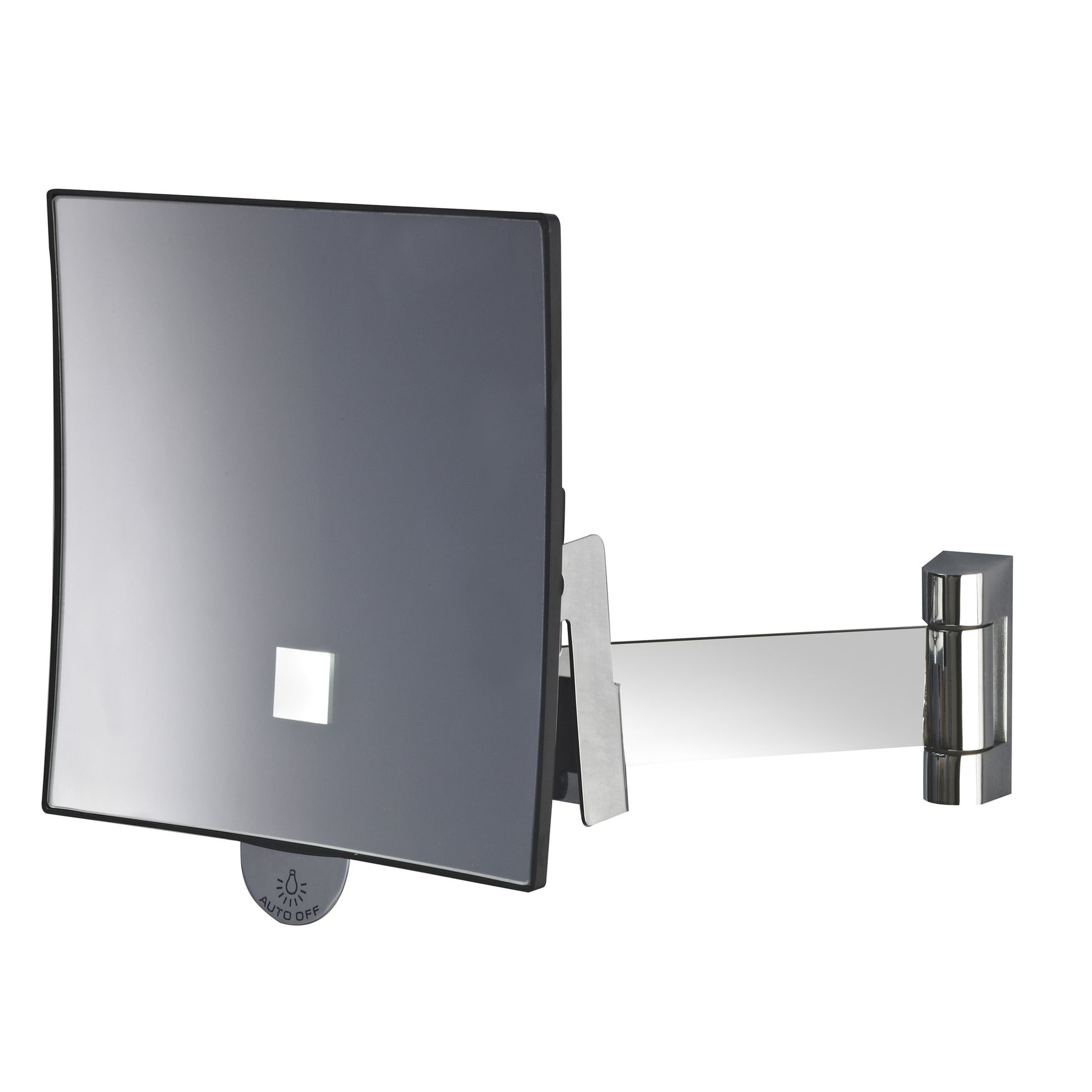 Miroir carré lumineux bras plat Eclips