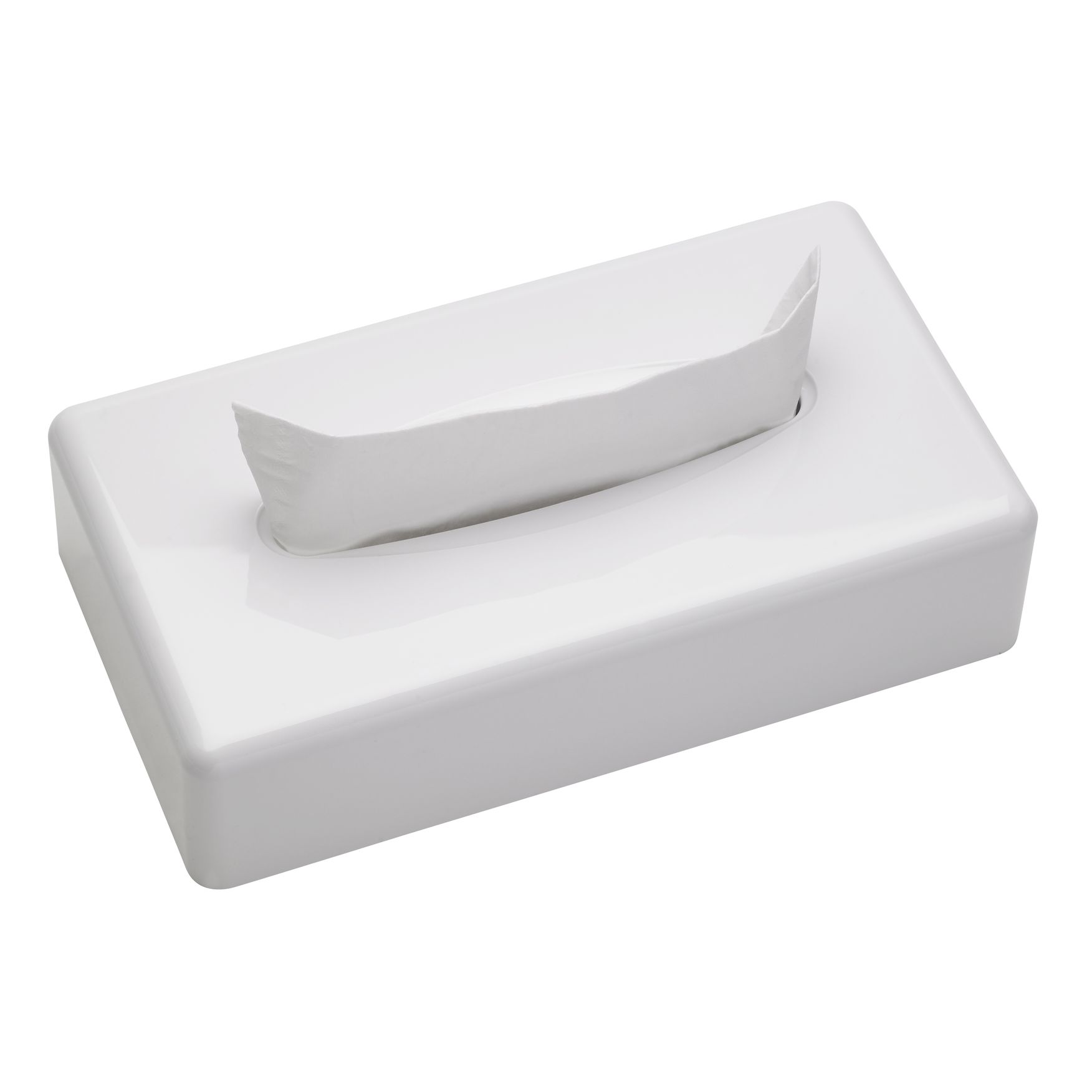 Boîte à mouchoirs Sanibox rectangle - blanc