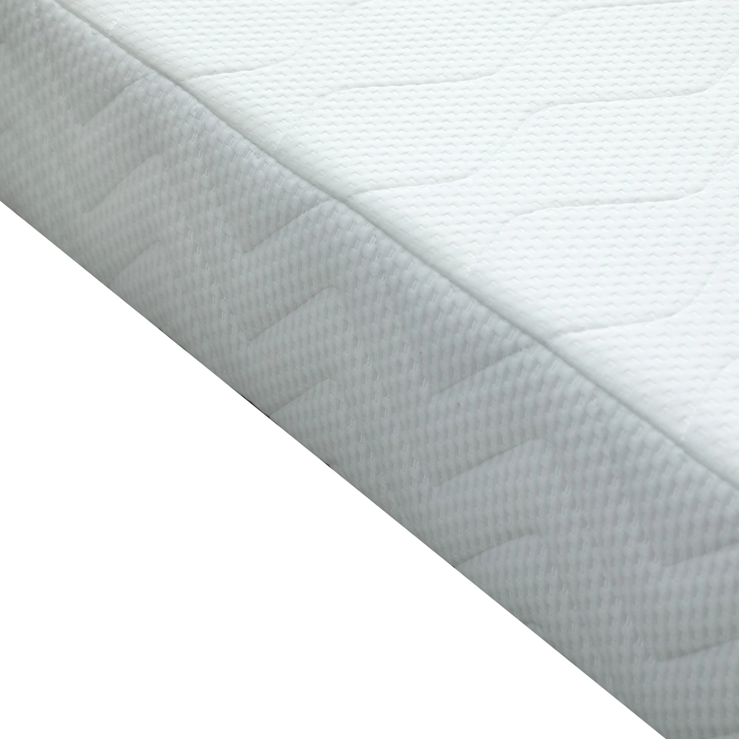  COMTE Sommier tapissier à 12 lattes fixes coutil stretch blanc