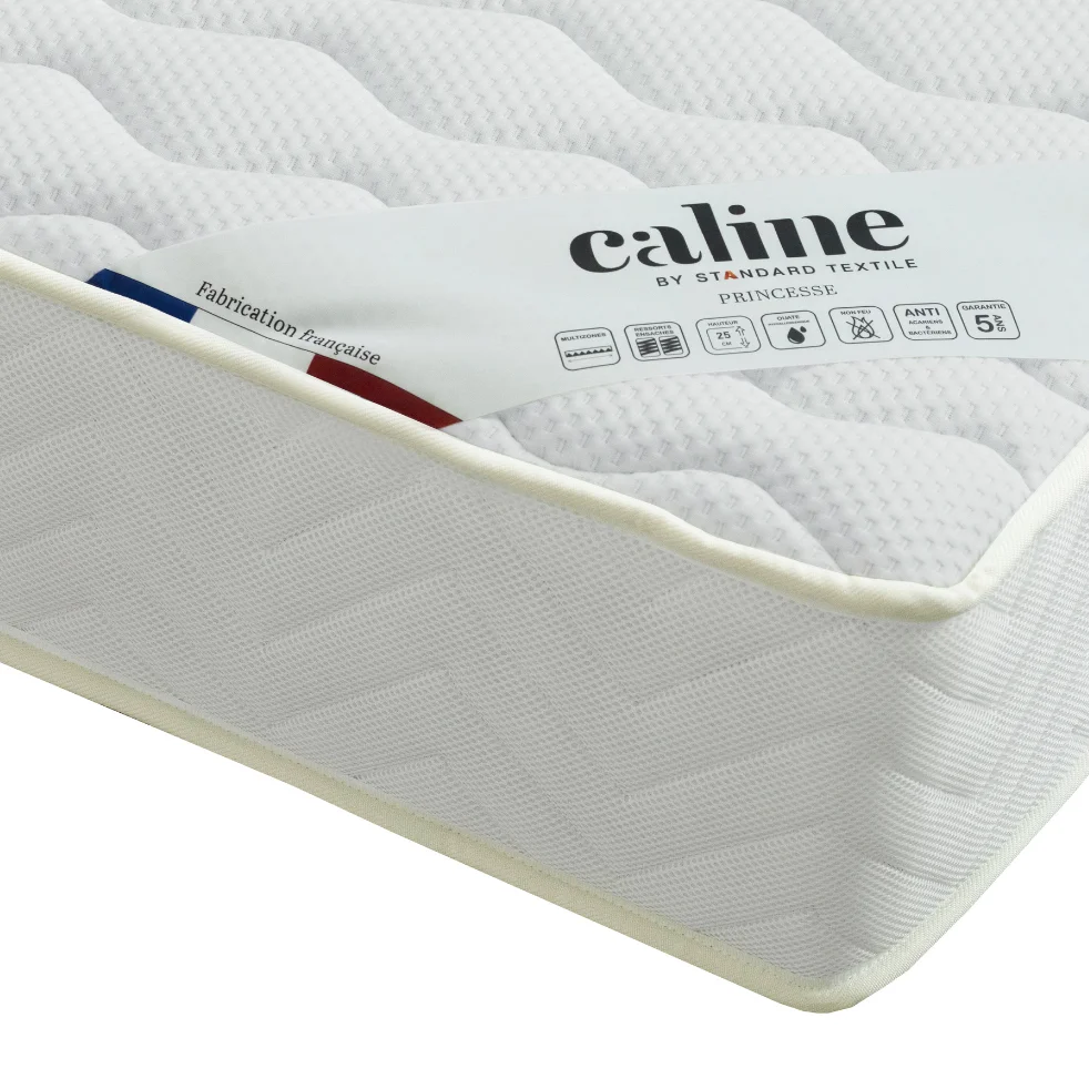 Matelas ressorts 7 ZONES PRINCESSE - 90x200