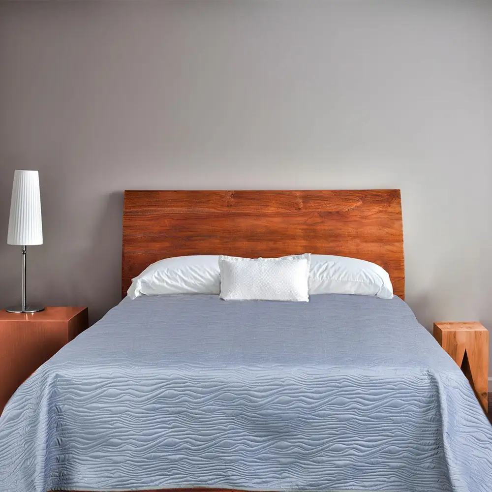 Jeté de lit Paddle matelassé et réversible - poivre / souris