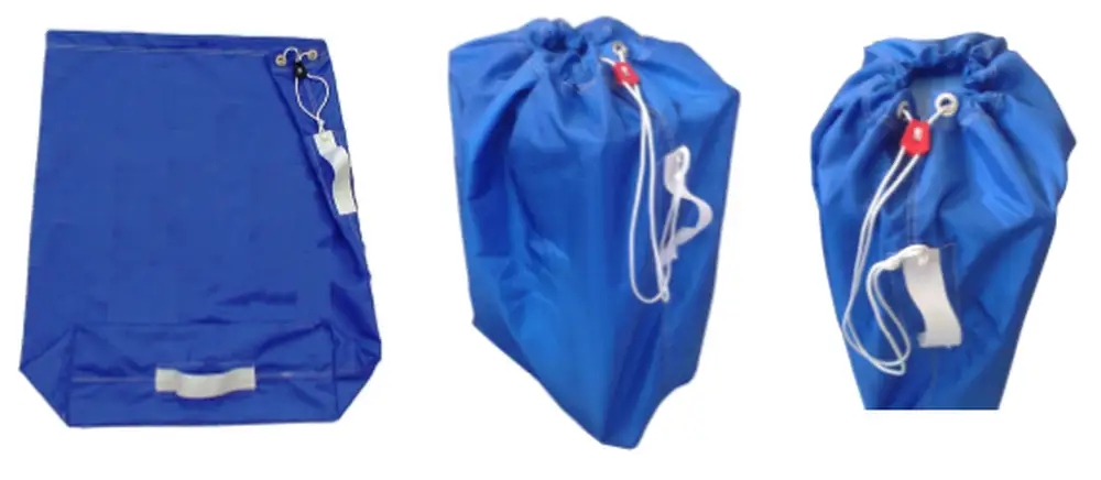 Sac à linge jaune - 140 L